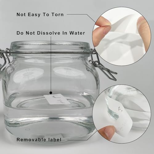 Removable Freezer Labels, Date Label 1x3 Inch Food Storage Stickers, Waterproof Oil Resistant Easy Clean Leaves no Residue 250 Total Per Roll,2 Rolls (Pack of 3) - color: White, size: 1×3 inch-2 rolls (Pack of 3)