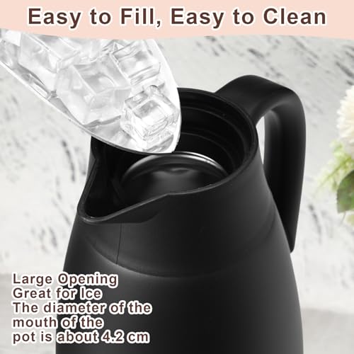 Norme 2 Pcs Thermal Coffee Carafe Creamer, Black, 51 oz - color: Black, size: 51 oz
