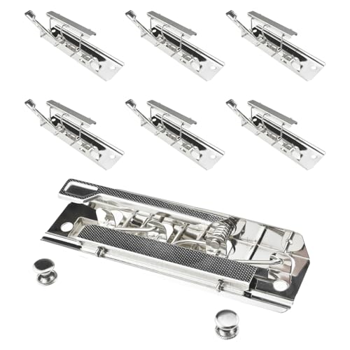 HAHIYO Silver Meta Clips - 3.94 Inches Sturdy Rivet Clipboard Clips (6 Pack), High-Grip Lever, Mountable, office/School/Home - style: LeverType-Silver-3.94in-6p