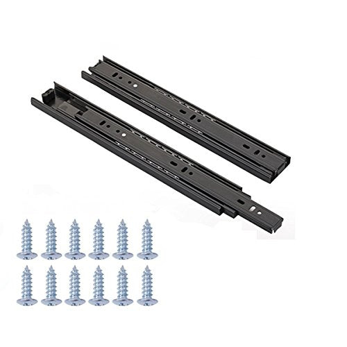 Full Extension Less Noise Ball Bearing Drawer Slides, 12 Inches, 1-Pair - size: 12 Inch, style: 1 Pair