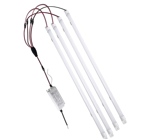 Magnetic Mount 4FT LED Retrofit Kit,72W 2X4FT(1 Driver & 4 LED Strips),150LM/W,5000K Daylight,0-10V Dimmable,T8 T10 T12 Fluorescent Replacement kit for Troffer,Quick Easy Install - color: Daylight