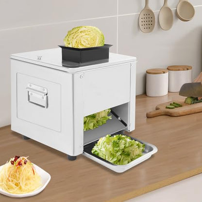 Meat Cutter Machine, 3.5/5/7/10/15mm Commercial Stainless Steel Electric Meat Slicer with Tray Handles 330 lbs/h 310RPM Shredded Cutting Machine for Fresh/Defrosted Meat Lamb Beef (3.5mm/0.14, 850W) - size: 3.5mm/0.14