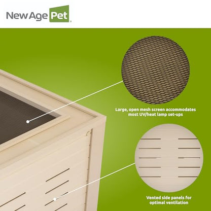 New Age Pet® ECOFLEX® 48" Mojave Reptile Enclosure, Large, Maple - color: Tan, size: Large