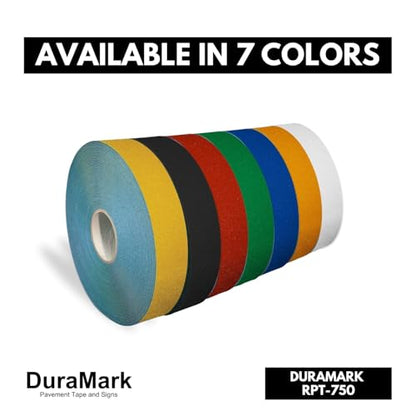 DuraMark RPT-750 Reflective Pavement Marking Tape, Black, 3 in x 108 ft - color: Black, size: 3 Inch x 108 Ft