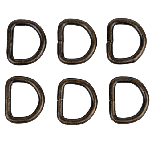 Country Brook Design - Welded D-Rings (3/4 Inch) - color: Aged Bronze, size: 10 (Pack of 1)