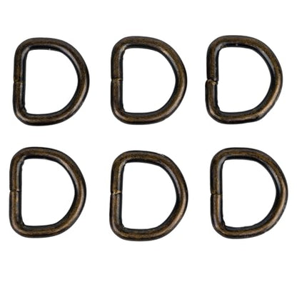 Country Brook Design - Welded D-Rings (3/4 Inch) - color: Aged Bronze, size: 10 (Pack of 1)