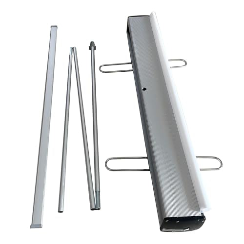 33.5"x80" (1 UNIT) Heavy-Duty Retractable Banner Stand with Padded Canvas Bag (Stand ONLY)