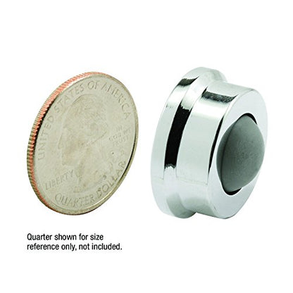 Prime-Line J 4724 Door Wall Stop, 1 In., Rubber Bumper, Polished Chrome (Single Pack) - color: Polished Chrome, size: Pack of 1