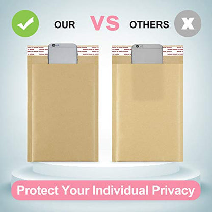 UCGOU Natural Kraft Bubble Mailer 8.5x12" 40 Pack Usable Size 8.5x11" Brown - size: 8.5x12" 40PC