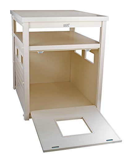 New Age Pet® ECOFLEX® Litter Loo® Enclosure, Jumbo, Antique White - color: Antique White, size: Jumbo