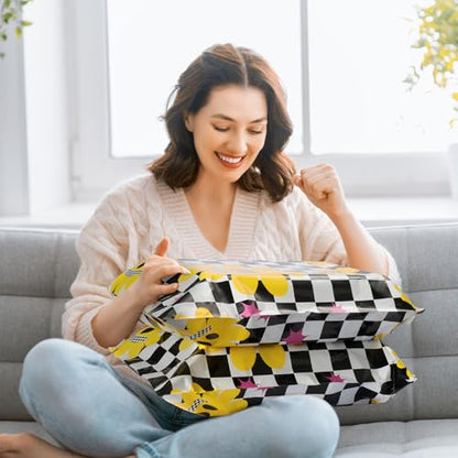 Fuxury Poly Mailers 14.5x19" 50pcs,Cute Shipping Bags for Clothes,Groovy - color: Groovy Flower, size: 14.5x19" 50pcs