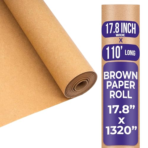 Purple Papers Wrapping Paper - Mini Roll - 18 Inch X 33 Feet - Polka Dots Design for Birthday, Holiday, Wedding, Baby Shower (Green) - color: Brown, size: 17.8" X 110'
