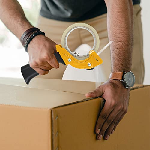Acrux7 2 PCS 2 Inch Packing Tape Gun, Rapid Replace Packing Tape Dispenser Guns with Ergonomic Grip, Handheld Tape Gun Dispenser Heavy Duty Tapes Sealing Cutter for Carton Packaging, Boxes Sealing
