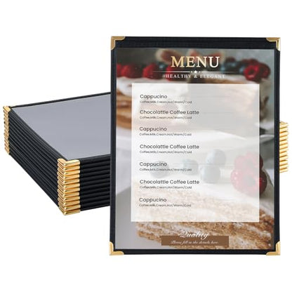 1 Page 1 View Menu Covers 8.5“ x 11”, 12 Pack - size: 1 View