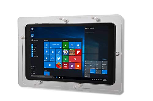 Security Anti-Theft Acrylic VESA Case for Dell 10" 11" 12" Tablet with Free Wall Mount Kit (Black, XPS 10) - color: Black, size: XPS 10
