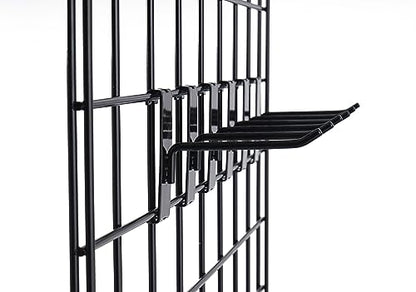 Gridwall Hooks 6 Inch,50PC Display Hooks for Grid Wall Heavy Duty Gridwall Hook for Grid Wall Panel Gridwall Peg Hook Black - size: 6''