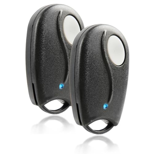 2X Garage Outlet Garage Door Opener Remote Gate Security Control Channel Mini Car 1-Button Keychain Transmitter Replacement for Linear Megacode ACTB (ACT-31B) - color: Two