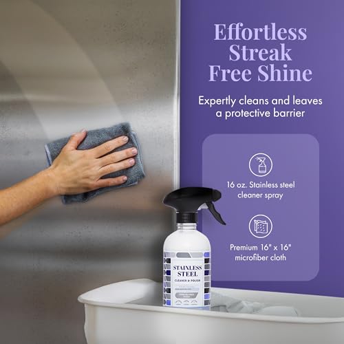 Therapy Stainless Steel Cleaner and Polish, Lavender Scent, Sink Cleaner - size: 16 Fl Oz (Pack of 1)