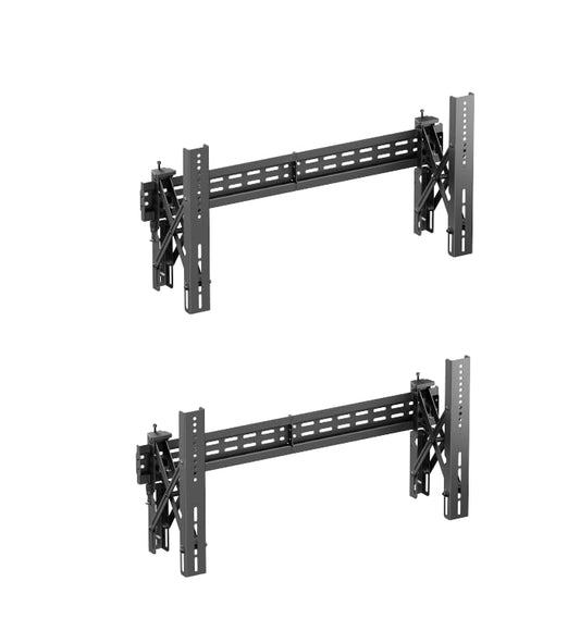Mount Plus POP-48T 1x2 Pop Out Video Wall Mount System for 37 to 70" TVs | TV Menu Board | Max VESA 600x400 | Commercial Grade 154 Lbs | Anti-Theft Protection | Full Extension to 8.7" - size: 1x2