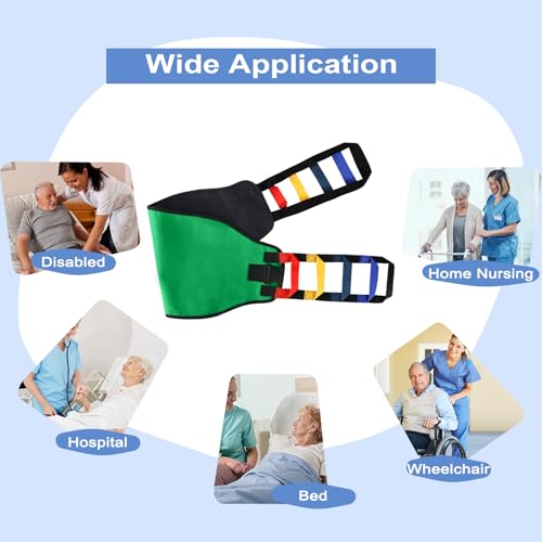 Transfer Sling, Transfer Belt for Elderly, Gait Belts for Seniors - color: Green 1