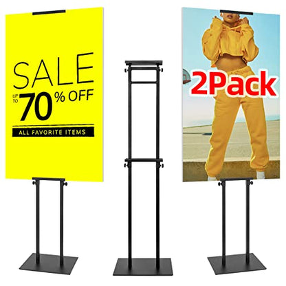 Poster Holder for Display, Adjustable Pedestal Sign Stand Up to 78 Inches