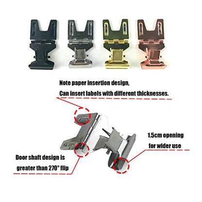 Metal POP Clip Sign Stand Holder, Advertising Display Black, 30Pack - color: Black, size: 30Pack