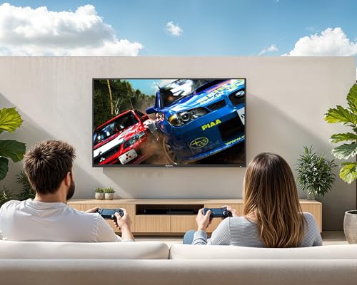 SYLVOX Mini-LED QLED Outdoor TV, 65 inch Full Sun Outdoor TV 3500 nits - size: 65-inch, style: Cinema Pro