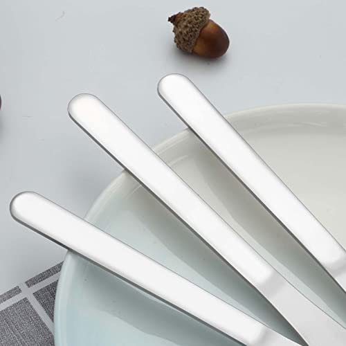 36 Pieces Dinner Knives Set, 8.1 Inches Table Knives Set, Durable Butter Knife, Food Grade Stainless Steel Dinner Knife, Cost-effective Silverware - Mirror Polished, Dishwasher Safe - color: 36Pcs Dinner Knives