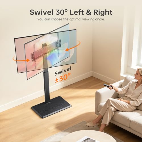 Universal Floor TV Stand for 32-75 Inch TVs up to 110 lbs - style: TCP01-M-A02