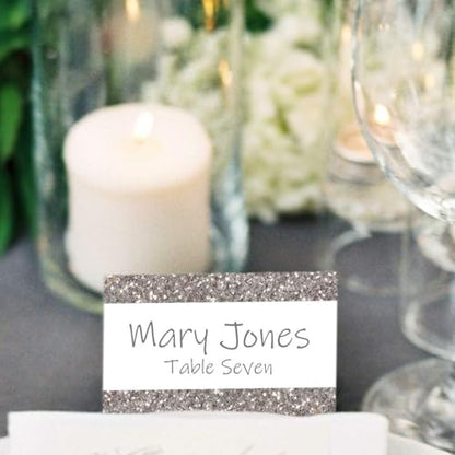 Hamilco White Tent Place Cards 2.5x8-80lb Cover Heavyweight Pre-Scored Folded Name Cards for Meetings, Events, Banquets, Weddings & Conferences (200 Pack) - size: Size 2 1/2" x 8" - White (Pack of 2)