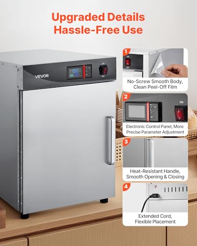 VEVOR Commercial Electric Food Warmer 4 Tier Stainless Steel Single-Door - size: 4 Tier
