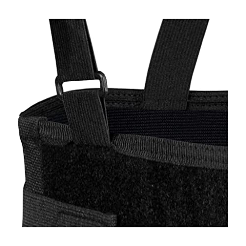 Champion Lightweight Industrial Belt Back Brace, Abdominal Support Shoulder Straps, Hook and Loop Fasteners, Large