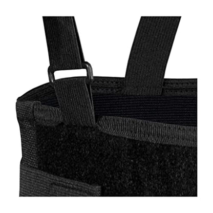 Champion Lightweight Industrial Belt Back Brace, Abdominal Support Shoulder Straps, Hook and Loop Fasteners, Large