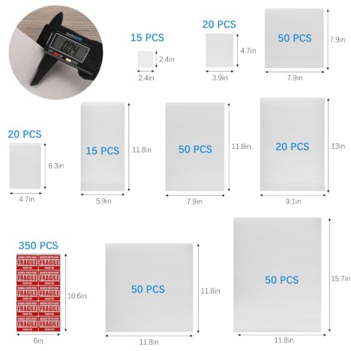 640 Dish Packing Supplies for Moving, 290 Dish Packing Kit(9 Sizes) with 350 Fragile Stickers for Plates Dishes Shipping Storage
