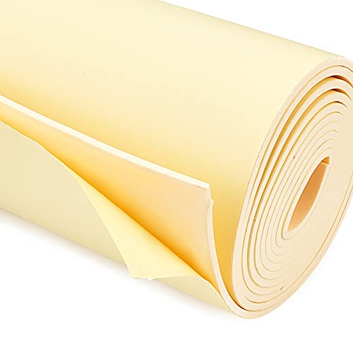 BENECREAT 3mm Thick Beige Self-Adhesive EVA Foam Roll 78.7x11.8 Inch for Furniture Protecting, Gap Filling, Costumes and Other Craft Project - color: Beige - 3mm Thick, size: 3mm Thick