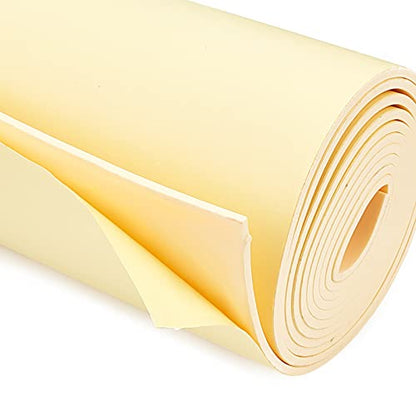 BENECREAT 3mm Thick Beige Self-Adhesive EVA Foam Roll 78.7x11.8 Inch for Furniture Protecting, Gap Filling, Costumes and Other Craft Project - color: Beige - 3mm Thick, size: 3mm Thick