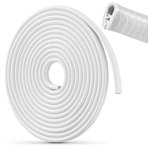Car Door Edge Guards 32Ft(10M) Universal Rubber U Shape Edge Trim, White - color: White, size: 32 ft