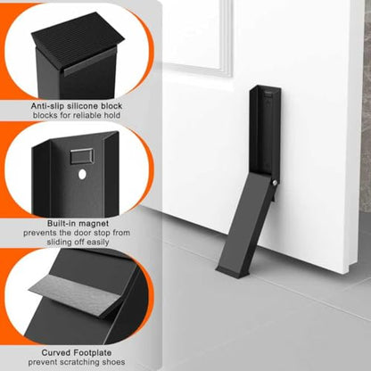 Kick Down Door Stoppers, Black - size: Black