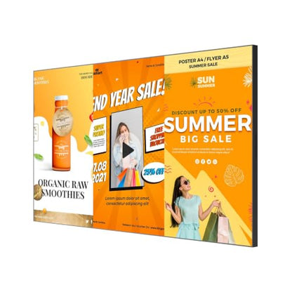 75" Digital Signage Display 4K UHD 500-Nit Commercial Display - size: 75 inches