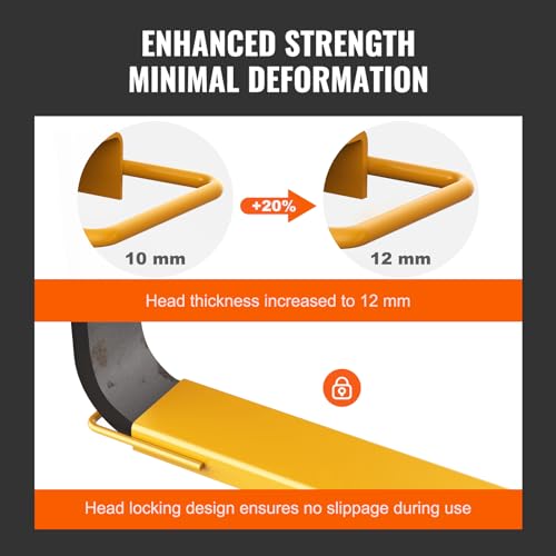 VEVOR Pallet Fork Extensions 84" Length 5.5" Width Heavy Duty Carbon Steel - size: ‎84 x 5.5 Inch