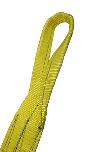 Kennedy Wire Rope & Sling Co. 3" x 12' 2-Ply Twist Eye Polyester Lifting Sling (Various Sizes in Listing) Made in The USA - color: 3" 2-Ply Twist Eye (Type 4), size: 3" x 12'