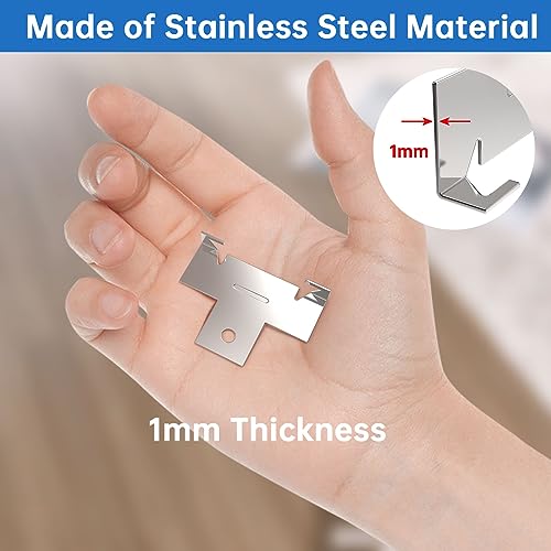 24 Pack Metal Recessed Downlight C Clips - size: 24pcs