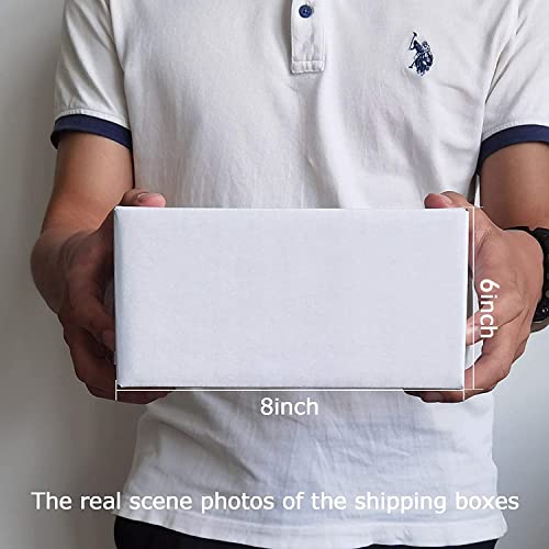 Calenzana 8x6x4 Shipping Boxes Set of 25, White Corrugated Cardboard Box for Mailing Packing Gifts Small Business - size: 8x6x4, style: 25 Pack