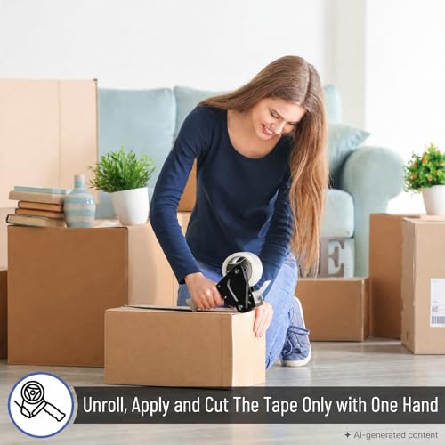 Mr. Pen- Heavy Duty Packing Tape Dispenser Gun, 2 Inch (Pack of 2) - color: Black, size: 4 Pack