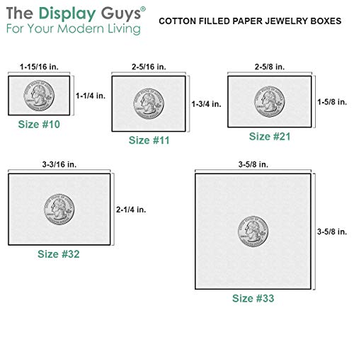 TheDisplayGuys 25 Cardboard Jewelry Gift Boxes with Inserts - Kraft Brown - size: 25 Pack