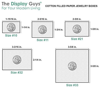 TheDisplayGuys 25 Cardboard Jewelry Gift Boxes with Inserts - Neon Yellow - color: Neon Yellow