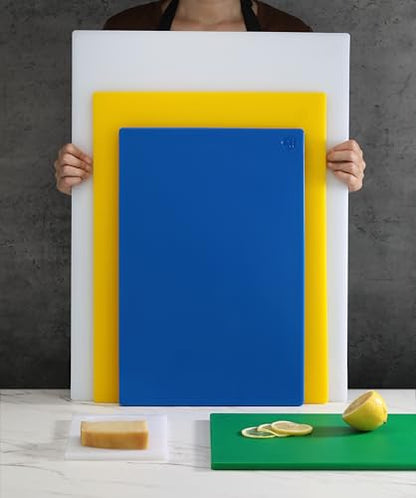 New Star Foodservice 15" x 20" Yellow Cutting Board - color: Yellow, size: 20"L x 15"W