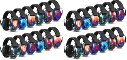 Amylove 12 Pcs Kids Noise Cancelling Headphones Ear Muffs Starry Sky Style (Pack of 2) - size: Universal Fit (kids & Adults) (Pack of 2), style: Starry Sky Style