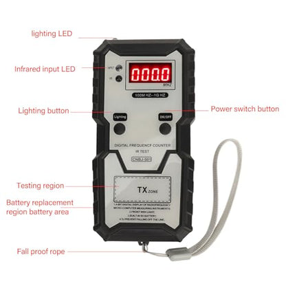 Key Switch Tester, Remote Keys Frequency Counter, 100M HZ to 1G HZ High Accuracy Digital Display Key Fob Frequency Tester