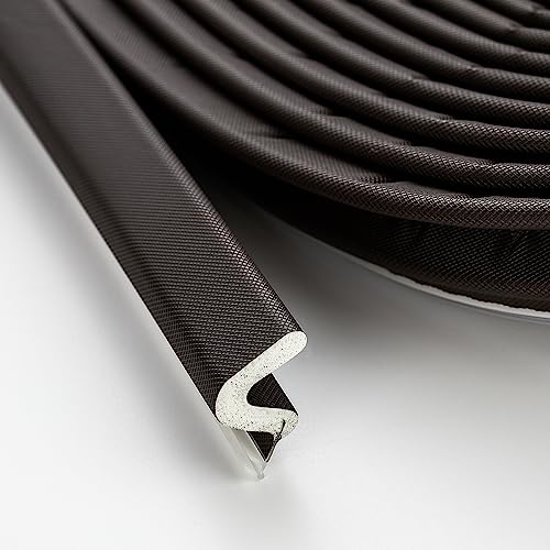Ravinte Weather Stripping Door Seal, Q-Shaped Kerf Foam Strip, 26 FT, Brown - color: Brown, size: 26 Feet